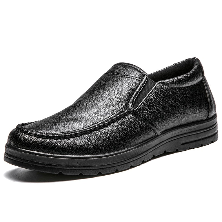 Sapato Slip On Masculino de Couro Legítimo - Casual Comfort