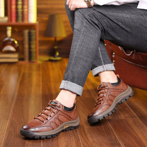 Sapato Masculino Casual de Couro Legítimo e Sola Tratorada - Comfort Stride